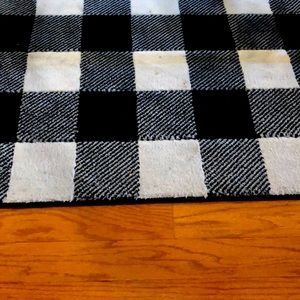 Checker print rug
